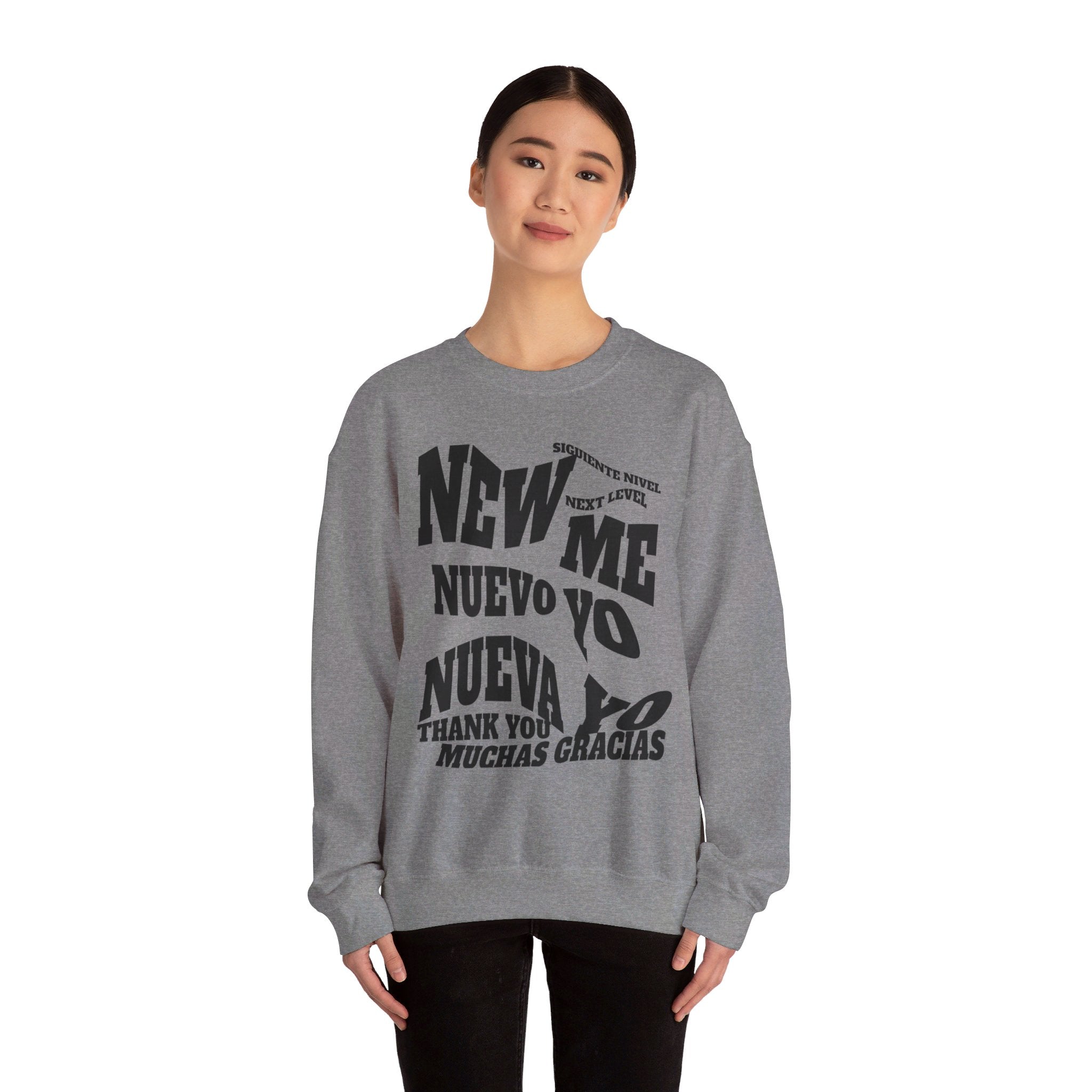 Unisex Heavy Blend™ Crewneck Sweatshirt, good design concept, New Me, Nuevo Yo, Nueva Yo