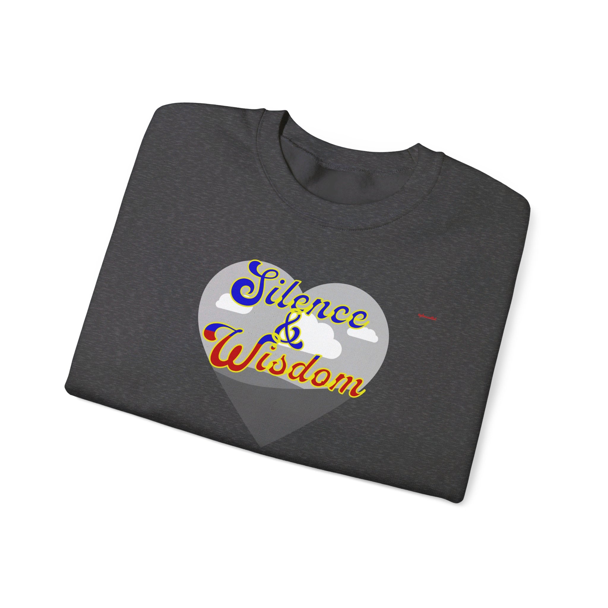 Silence & Wisdom Design Unisex Heavy Blend™ Crewneck Sweatshirt, Pleasantly Comfortable