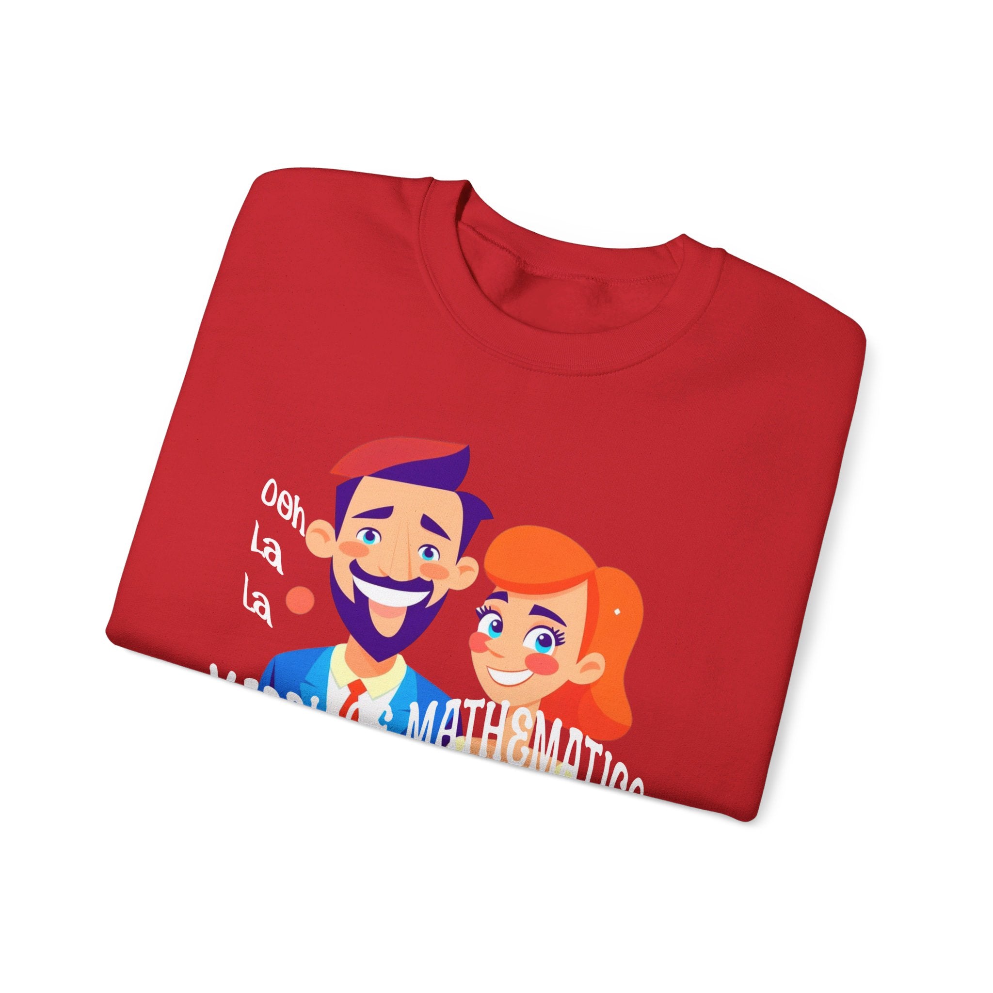 Happy mood Unisex Heavy Blend™ Crewneck Sweatshirt, Marriage Mathematics, 1 + 1 = 1