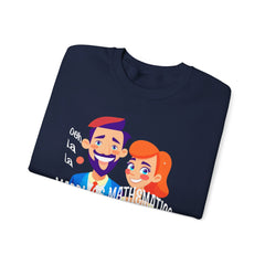 Happy mood Unisex Heavy Blend™ Crewneck Sweatshirt, Marriage Mathematics, 1 + 1 = 1