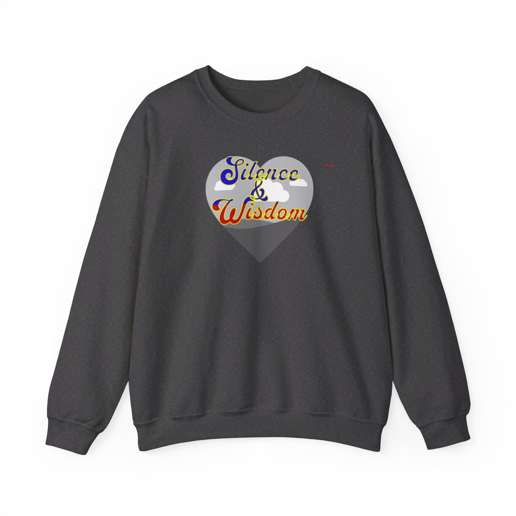 Silence & Wisdom Design Unisex Heavy Blend™ Crewneck Sweatshirt, Pleasantly Comfortable