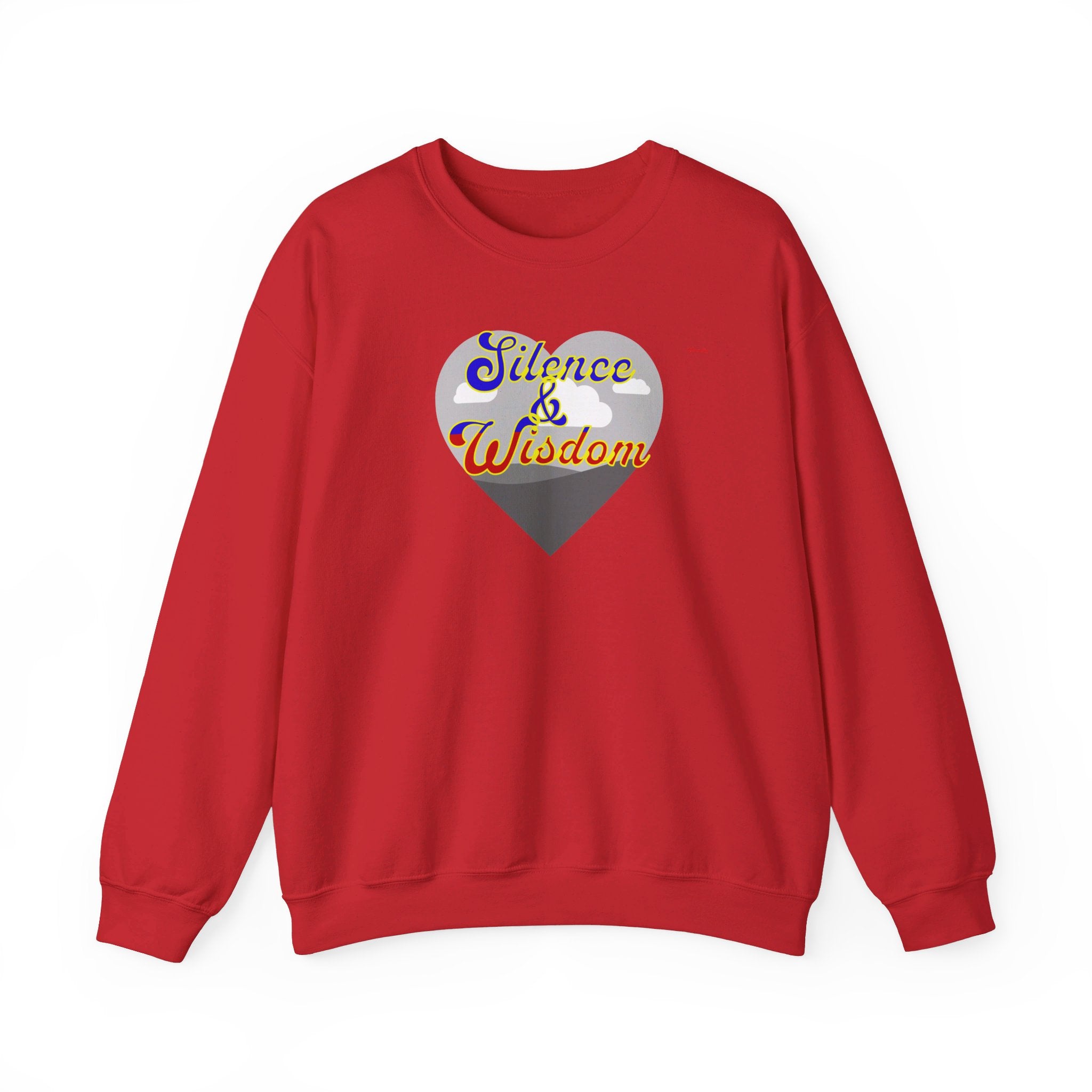 Silence & Wisdom Design Unisex Heavy Blend™ Crewneck Sweatshirt, Pleasantly Comfortable
