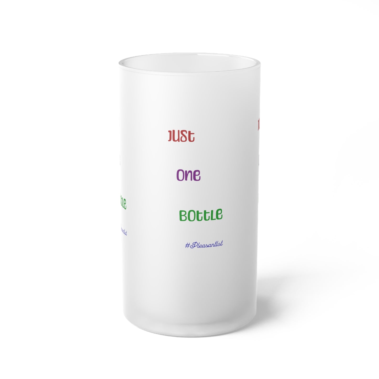 Eye-Catching Designed Frosted Glass Beer Mug (JUST ONE BOTTLE)